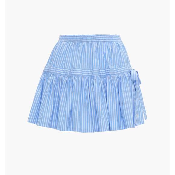 Hill House Home The Chelsea Skirt - Blue Stripe Size SBlue...